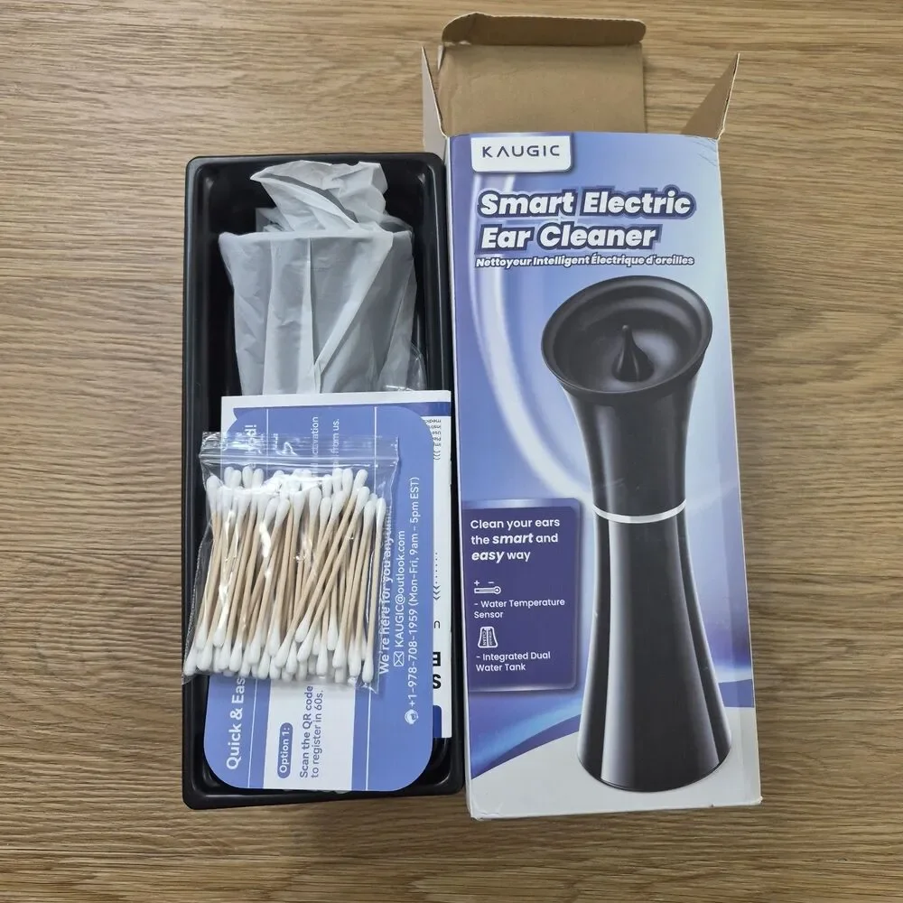 KAUGIC Upgraded Smart Ear Wax Removal One Piece Waste Tank Safe Ear Cleaner
